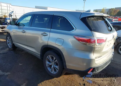 2014 Toyota Highlander Le Plus V6 from USA, damaged, VIN 5TDZKRFH0ES010390